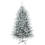 HOMCOM Kunstkerstboom 180 cm met sneeuw, 1976 naalden voor binnen