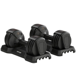 SPORTNOW Conjunto Halteres Ajustáveis 5 em 1 Marcação Rápida 11 kg Preto