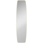 HOMCOM Wandspiegel spiegel met metalen frame, decoratieve hangspiegel voor hal, 160 x 40 x 3 cm, goud