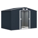 Outsunny tuinhuisje metaal houtskool grijs 277 x 195 x 192 cm