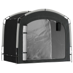 Outsunny Tente de vélo abri de vélo portable pour 3-4 vélos avec 2 poches latérales 220 x 150 x 195 cm noir