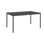 Outsunny Tuintafel Buitentafel, weerbestendig, Aluminium, 145 x 90 x 74 cm, Donkergrijs