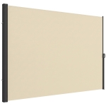 Outsunny Retractable Sun Side Awning Screen Fence for Patio, Garden Wall, Balcony Screening Panel, Outdoor Blind Privacy Divider (3x2M, Cream)