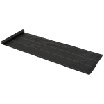 Outsunny Telo per Pacciamatura 50x1 m in PP Drenante e Traspirante per Orto, Serra e Giardino, Nero