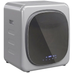 HOMCOM Secadora de Evacuación 3 kg 800W con Pantalla Táctil Control de Tiempo y Temperatura Función Antiarrugas Plata
