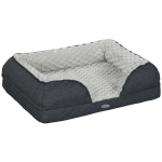 PawHut Calming Dog Bed Pet Mattress w/ Removable Cover, Anti-Slip Bottom, for Small Dogs, 70L x 50W x 18Hcm - Charcoal Grey