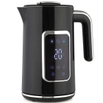 HOMCOM Waterkoker 1,7 L, 2200 W, met LED-display, instelbare temperatuur, warmhoudfunctie, zwart