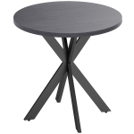 HOMCOM Esstisch 75 x 75 cm rund Küchentisch für 2-4 Personen modern Esszimmertisch mit Spinnenfuß Schwarz