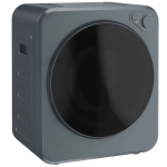 HOMCOM Mini Wäschetrockner 4 kg mit 5 Programme bis zu 60℃ 800W/400W Ablufttrockner mit Edelstahltrommel Grau