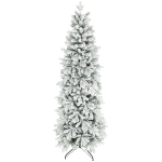 HOMCOM 7ft Flocked Artificial Christmas Tree