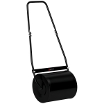 DURHAND Rodillo de Césped de Jardín Apisonadora de Césped de Acero 30L Llena de Agua o Arena Medida de Rodillo Φ32x40cm Asa Desmontable