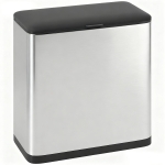 HOMCOM 8L Hanging Kitchen Bin, Rubbish bin with Lid and Removable Inner Bucket for Under Cabinet Door, Under Sink, Office