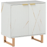 HOMCOM Elegant Storage Sideboard - White/Gold-Tone