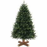HOMCOM Artificial Christmas Tree, Hinged Xmas Tree with 1620 PE & PVC Branch Tips, 5ft, Green