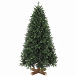 HOMCOM Artificial Christmas Tree, Hinged Xmas Tree with 2419 PE & PVC Branch Tips, 6ft, Green