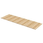Outsunny Camino de Jardín de Madera 120x38 cm Pasarela Recta Enrollable para Exteriores Resistente a la Intemperie Natural