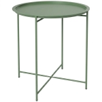 Outsunny Steel Removable Tray Top Garden Table - Green