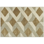 HOMCOM Tapis salon 120 x 170 cm poils courts lavable en machine hypoallergénique pour salon, chambre à coucher, bureau, châtain