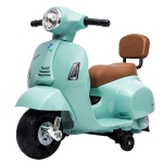 AIYAPLAY Elektrische kindermotor Mini Vespa GTS 6V met lithiumaccu, ergonomische zitting, rugleuning, 1,5-3 jaar