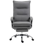 Vinsetto Silla de Masaje Reclinable con 6 Puntos de Masaje y 5 Modos con Función de Calefacción Ajustable 66x74x114-121,5 cm Gris