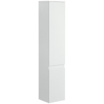 kleankin Badezimmerschrank, 5 Fächer, unsichtbare Griffleisten, weiß, 30 x 28 x 152,5 cm