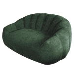 Plush 2-Seater Bean Bag Sofa with High Density Sponge, Cosy Lazy Couch for Gaming Room and Pet-Playing Room, 140L x 98W x 61H cm, Green