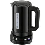 HOMCOM Electric Kettle, 1.7L, Fast Boil, 3kW Water Kettle with UK Strix Thermostat, Keep Warm Function, LCD Base, Black
