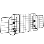 PawHut Barieră Auto Universală pentru Câini, cu Lățime Reglabilă și Pliabilă, 93-150x42cm, Negru