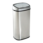Poubelle automatique capacité 68 L chromée