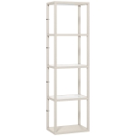 HOMCOM Four-Shelf Floor Lamp - Bleached Oak