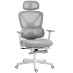 HOMCOM Ergonomic and Adjustable Office Chair - Grey