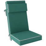 Outsunny Zitkussen 120 x 47 x 9,5 cm Waterafstotend met Banden, Hoofdsteun, UPF50+ Groen
