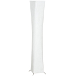 HOMCOM Vloerlamp met papierscherm, voetschakelaar, 3 lichtstanden, wit