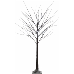 HOMCOM Kunstmatige Berk met LED-verlichting, 96 warmwitte Micro-LEDs, 150 cm, Bruin
