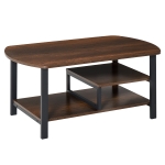 Salontafel salontafel met planken industriële stijl voor woonkamer bruin