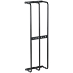 HOMCOM Toallero de Pared con 3 Barras y Marco de Metal Soporte de Toallas para Hotel 21x12x74 cm Negro