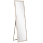 HOMCOM 160 x 50 cm volledige-lengte spiegel, veelzijdig inzetbaar, rechthoekig ontwerp met frame, Wit