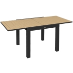 Outsunny Tuintafel, weerbestendig, 162 x 80 x 75 cm, Geel