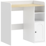 HOMCOM Kast boven de wasmachine met Soft-Close scharnieren, moderne badkamerorganizer boven toilet met open vakken