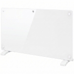 HOMCOM 1500W Smart Panel Heater Wall Mounted & Freestanding, Electric Heater with Weekly Timer, Open Window & Anti-Frost, White