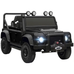 AIYAPLAY Kids Ride On Car with Remote Control, Music, Horn, 4 Spring Suspension Wheels, LED Lights for 3-5 Years Old, Black