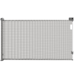 PawHut Barrière rétractable pour chien largeur 149 cm verrouillage automatique - gris
