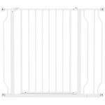 PawHut Veiligheidshek voor honden, barrière, muurbevestiging met drukknopen, verstelbaar van 75 cm tot 95 cm, wit