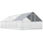 Pawhut kippenhok 300cm x 600cm x 200cm gegalvaniseerd staal