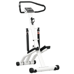 SPORTNOW stepper met handgreep, fitness-hometrainer met LCD-scherm voor thuis