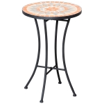 Outsunny Ø35,5 cm bijzettafel tuintafel weerbestendig mozaïek voor tuinbalkon