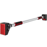 SPORTNOW Barra de Elevação para Porta Ajustável de 95 cm a 123 cm Carga 200 kg para Exercícios e Treino Vermelho e Preto
