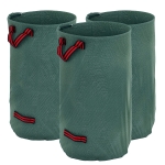 Outsunny 3x120L Waterdichte Tuinafvalzak met Handvatten, Robuust en UV Bestendig Groen