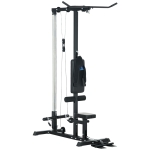 Station de musculation - Aosom.fr x FFHandball - Station à Poulie, tirage poitrine, banc de musculation Musculation