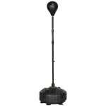 SPORTNOW Bokszak, Bokstandaard, Verstelbaar in hoogte 145-180 cm, Vulbare basis, Zwart